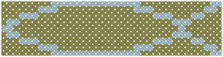 IXTHUS symbol in olive green and light blue